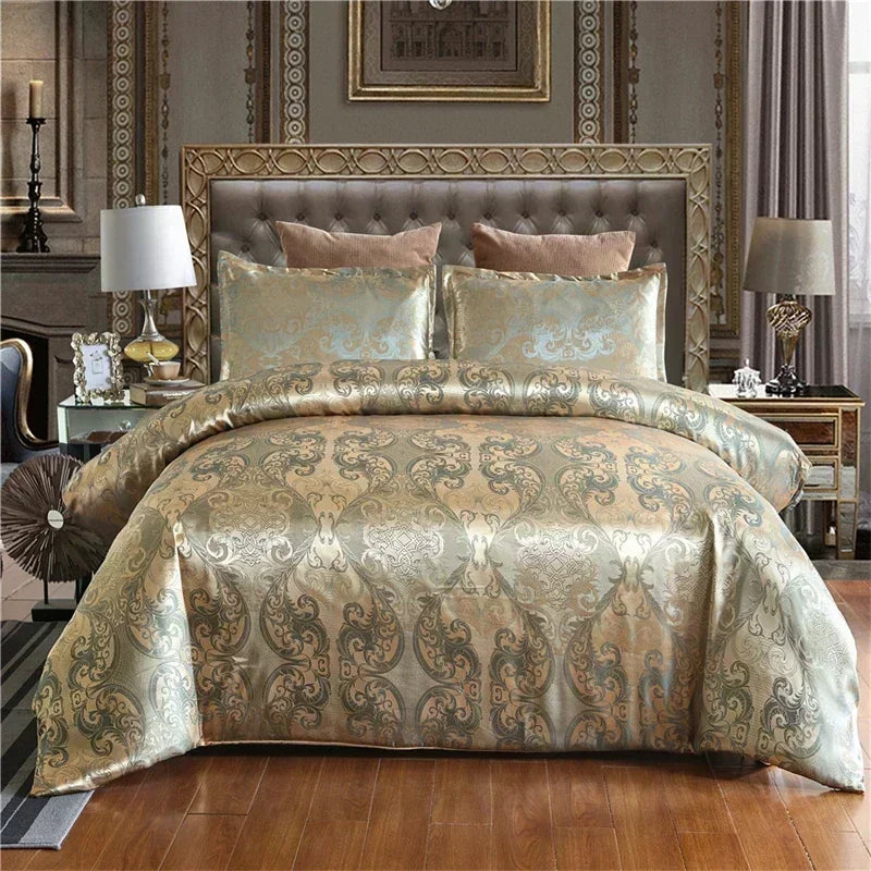 Afralia™ Luxury Jacquard King Size Bedding Set: European-Inspired Elegance for Queen & Double Beds