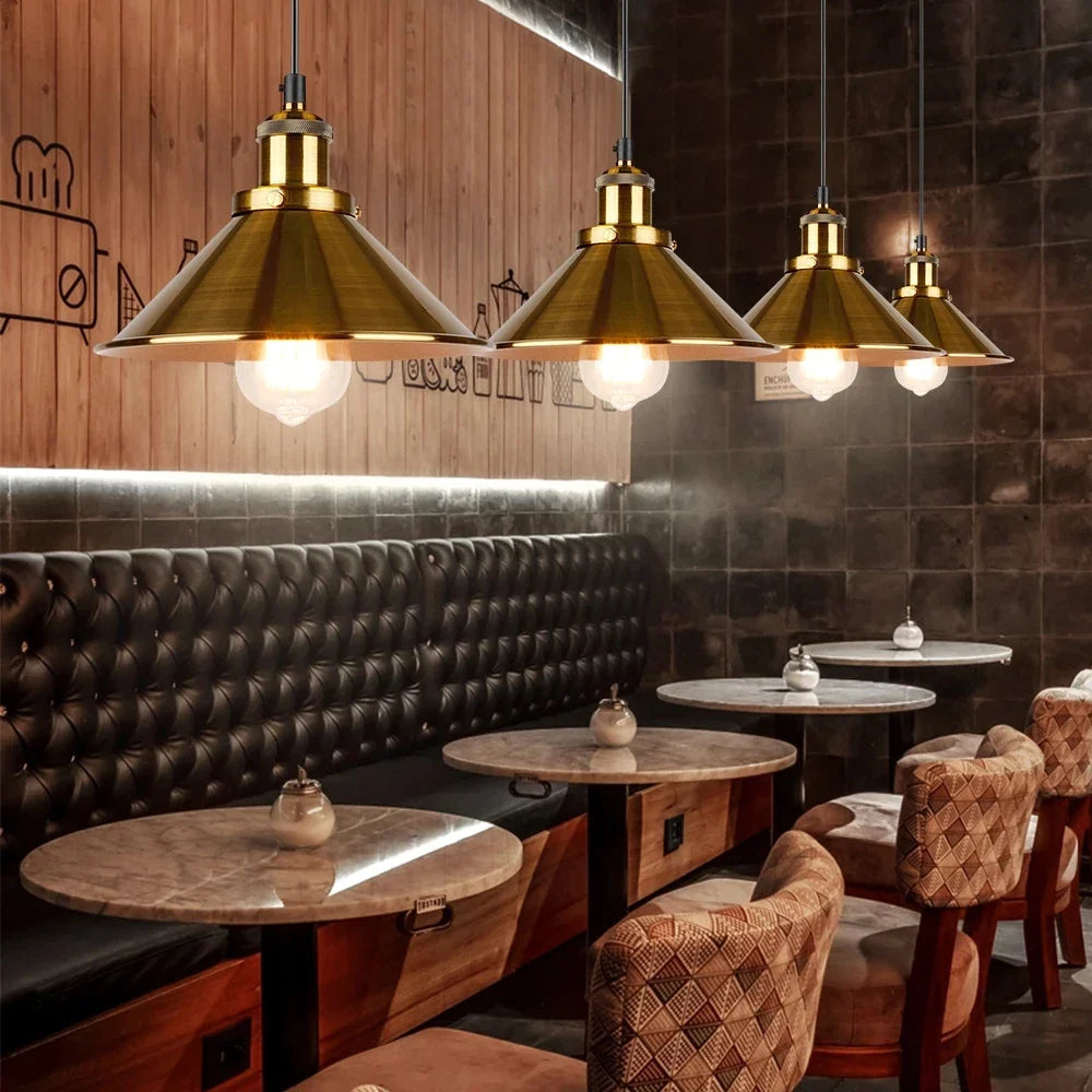 Afralia™ Industrial Vintage Chandelier Pendant Light for Restaurant Living Room