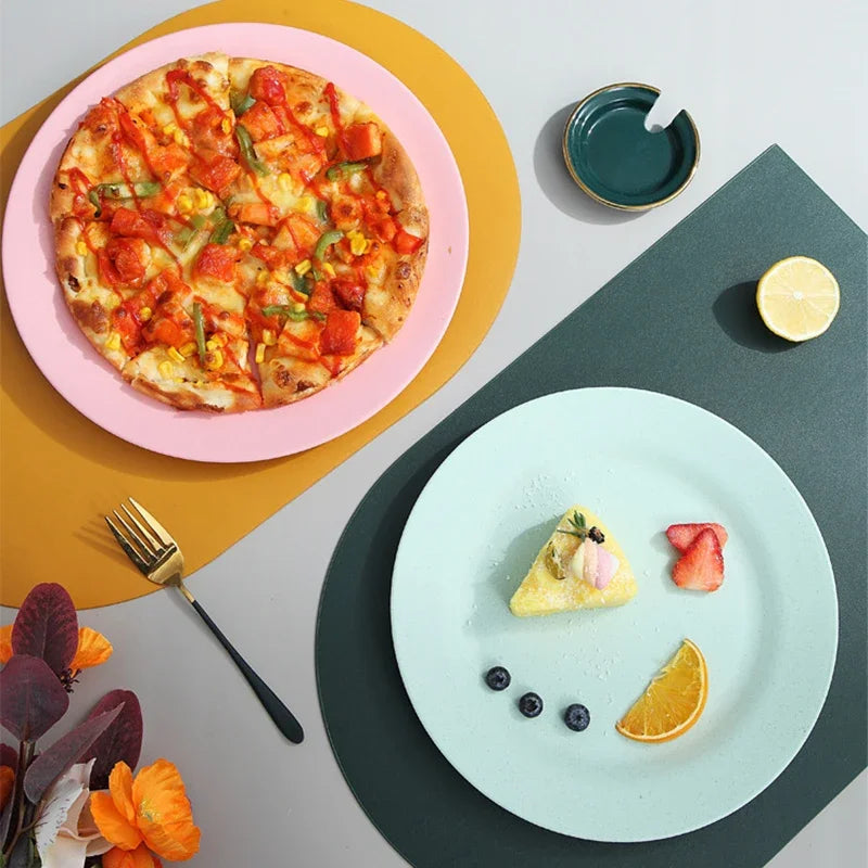 Afralia™ Wheat Straw Dinner Plates Set | Unbreakable Lightweight Reusable Plastic Plate