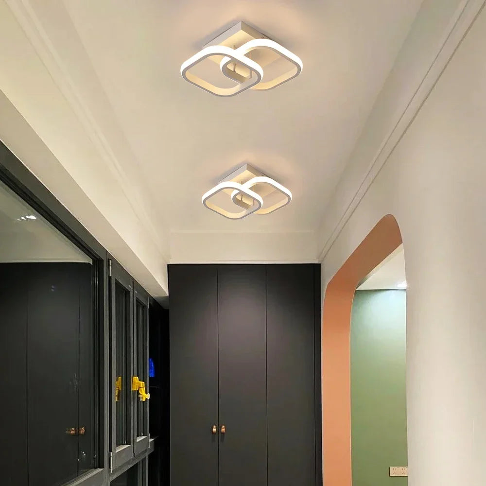 Afralia™ Acrylic LED Ceiling Lamp: Modern Home Decor Lighting for Bedroom, Corridor, Balcony