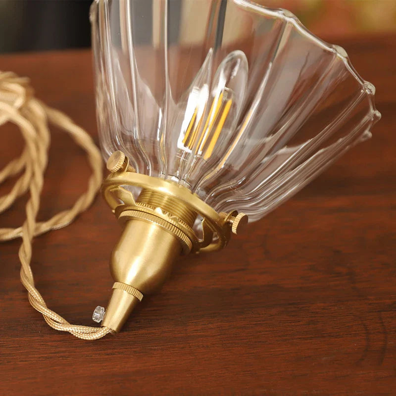 Afralia™ Amber Glass LED Pendant Light - Nordic Modern Balcony Foyer Coffee Wall Lamp