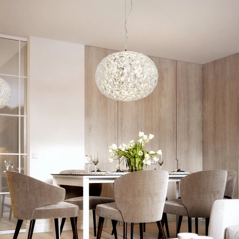 Afralia™ Sphere Oval Chandelier: Stylish Lighting Fixture for Bar, Restaurant, Kitchen, Bedroom