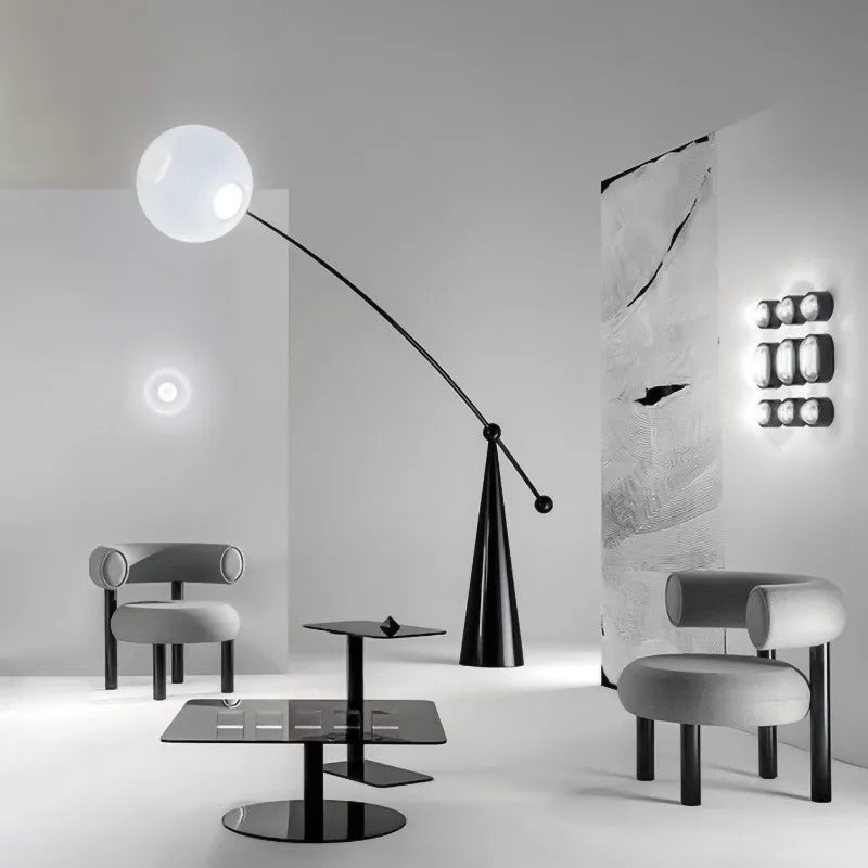 Afralia™ Nordic Modern LED Fishing Floor Lamp for Stylish Living Spaces