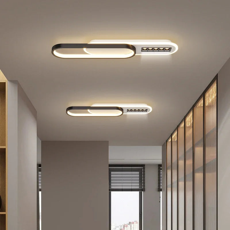 Afralia™ LED Corridor Chandeliers with Spotlights - Creative Entry Porch Lighting
