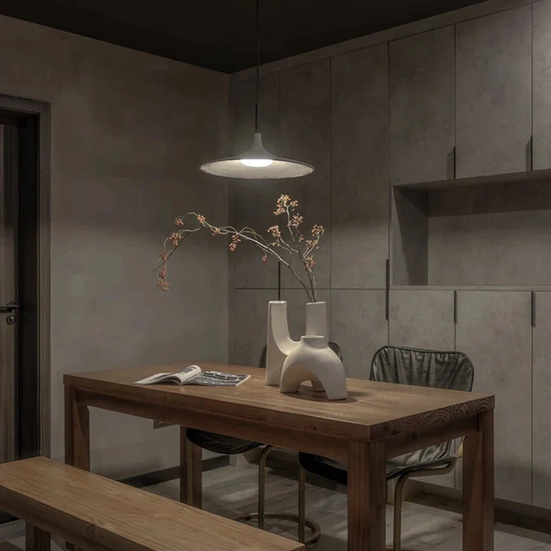 Afralia™ Cement UFO LED Pendant Lights for Dining Room Decor & Home Lighting