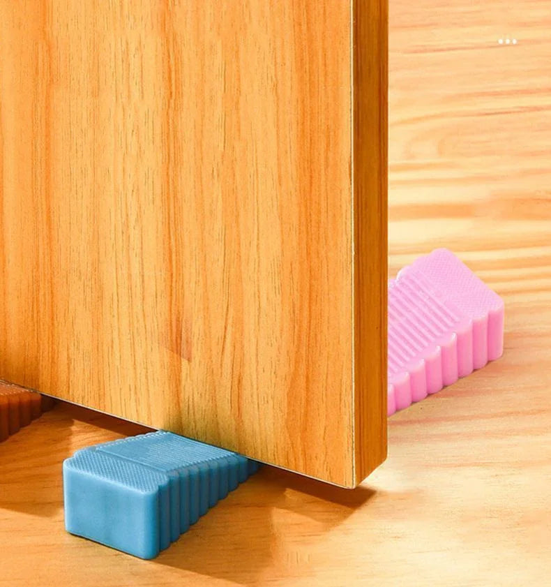 Afralia™ Silicone Door Stopper Block Wedge for Home Office Anti-collision
