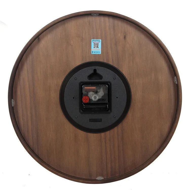 Afralia™ Bamboo Wall Clock Modern Design Living Room Decor Timepiece