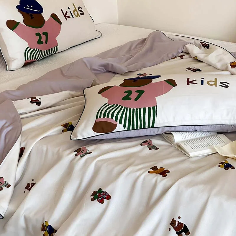 Afralia™ Silky Lyocell Summer Quilt - Skin-friendly Cooling Thin Duvet for Children & Adults