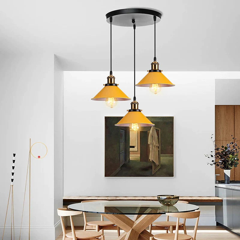 Afralia™ Colorful Nordic Pendant Light for Kitchen Island, Dinning Room, Bedroom