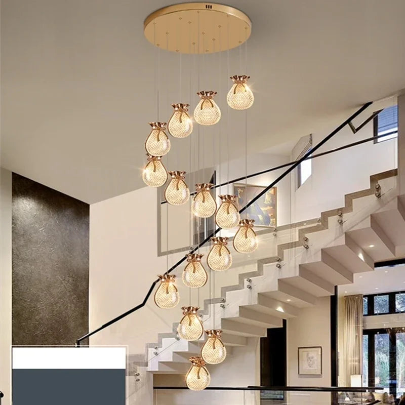 Modern LED Chandelier: Afralia™ Lucky Bag Ceiling Lamps for Home Decor, Living Room, Bedroom