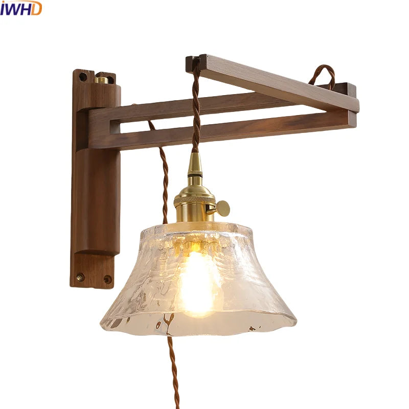 Afralia™ Clear Glass LED Wall Sconce Modern Stair Light Fixture Home Decor