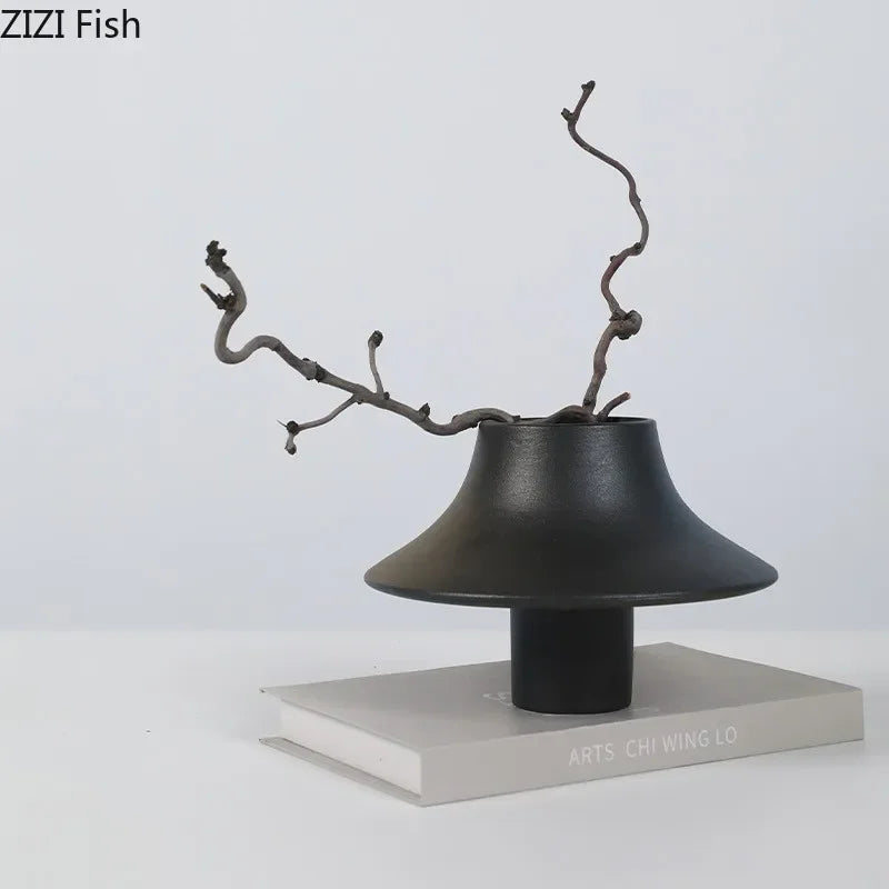 Afralia™ Ceramic Vase: Elegant Flower Arrangement for Desktop Decor Aesthetic