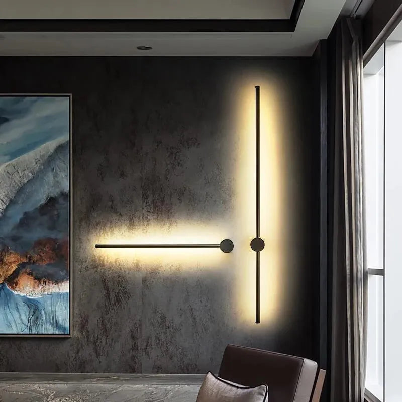 Afralia™ Rotating LED Wall Light for Home, Bedroom, Living Room, Stairs, Sofa Background