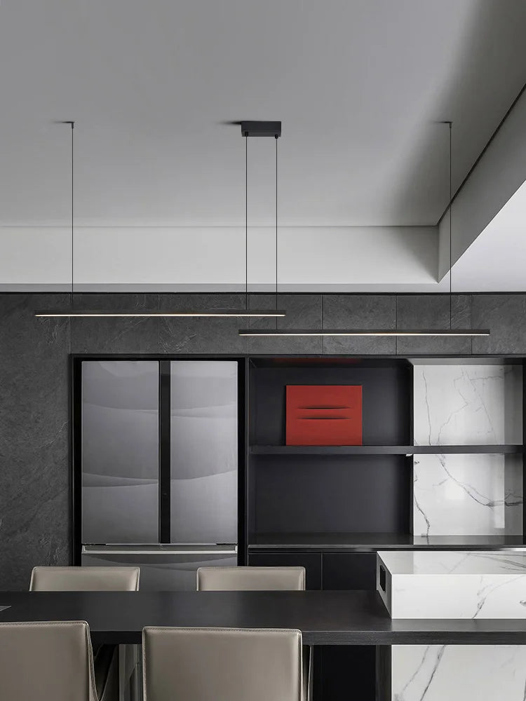 Afralia™ Modern Minimalist Nordic Chandelier Strip Lamps for Dining Room, Bar Table, and More