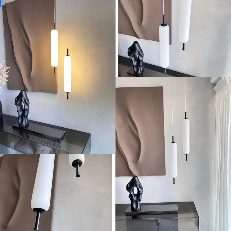 Afralia™ Glass Pendant Light: Modern Nordic Dining Room Chandelier & LED Lamp