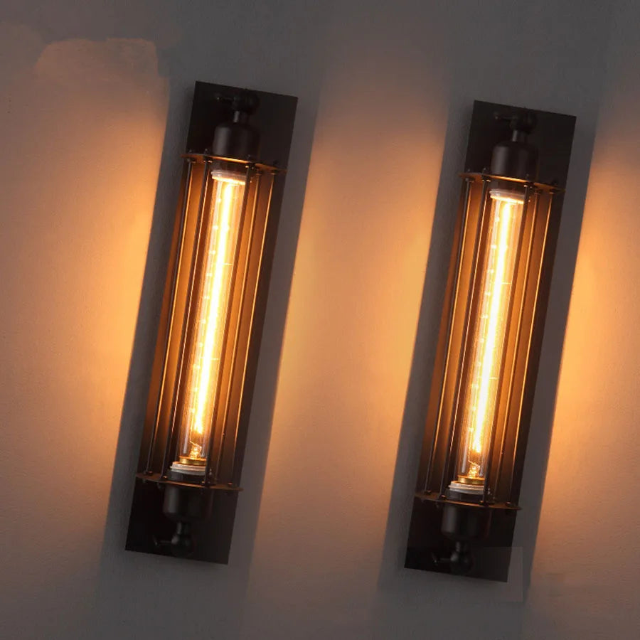 Afralia™ Industrial Loft Vintage Wall Lamp for Bedroom Living Room Sconce Fixture a Rural Charm