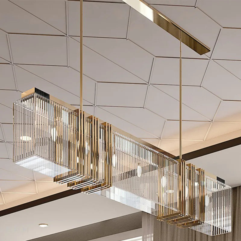 Afralia™ Elegant Gold Lustre Pendant Light for Dining Room Decor
