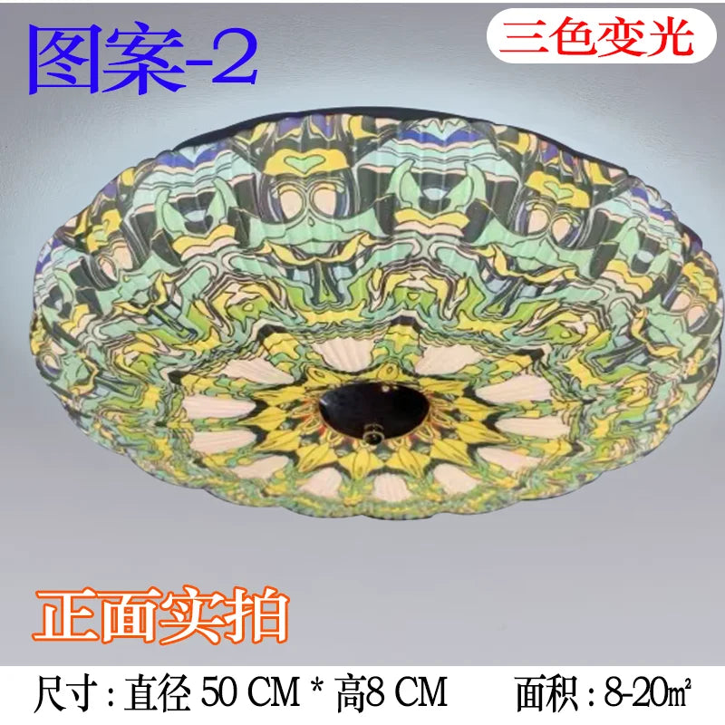 Afralia™ Energy-Efficient Bohemian LED Ceiling Lights for Bedroom - Bedazzling Eye Care