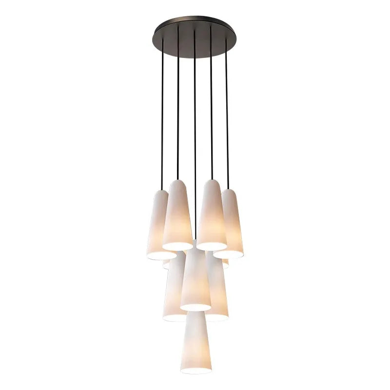 Afralia™ Glass Ceiling Pendant Lights: Elegant Luxury Lighting for Living Room and Stairwell