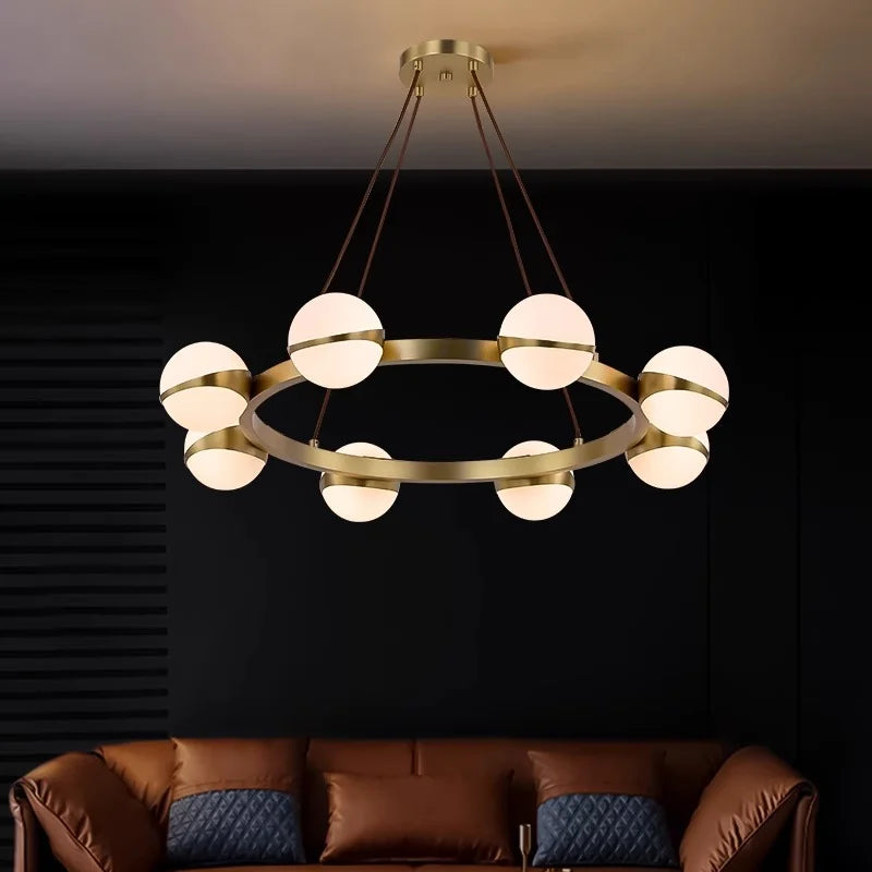 Afralia™ Modern LED Pendant Hanging Light Chandeliers for Living Room and Dining Room