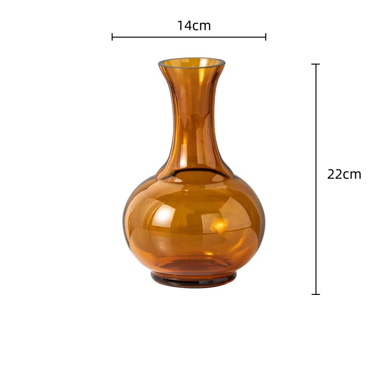 Afralia™ Green Glass Geometry Vase Hydroponics Terrarium Home Decoration Accessory