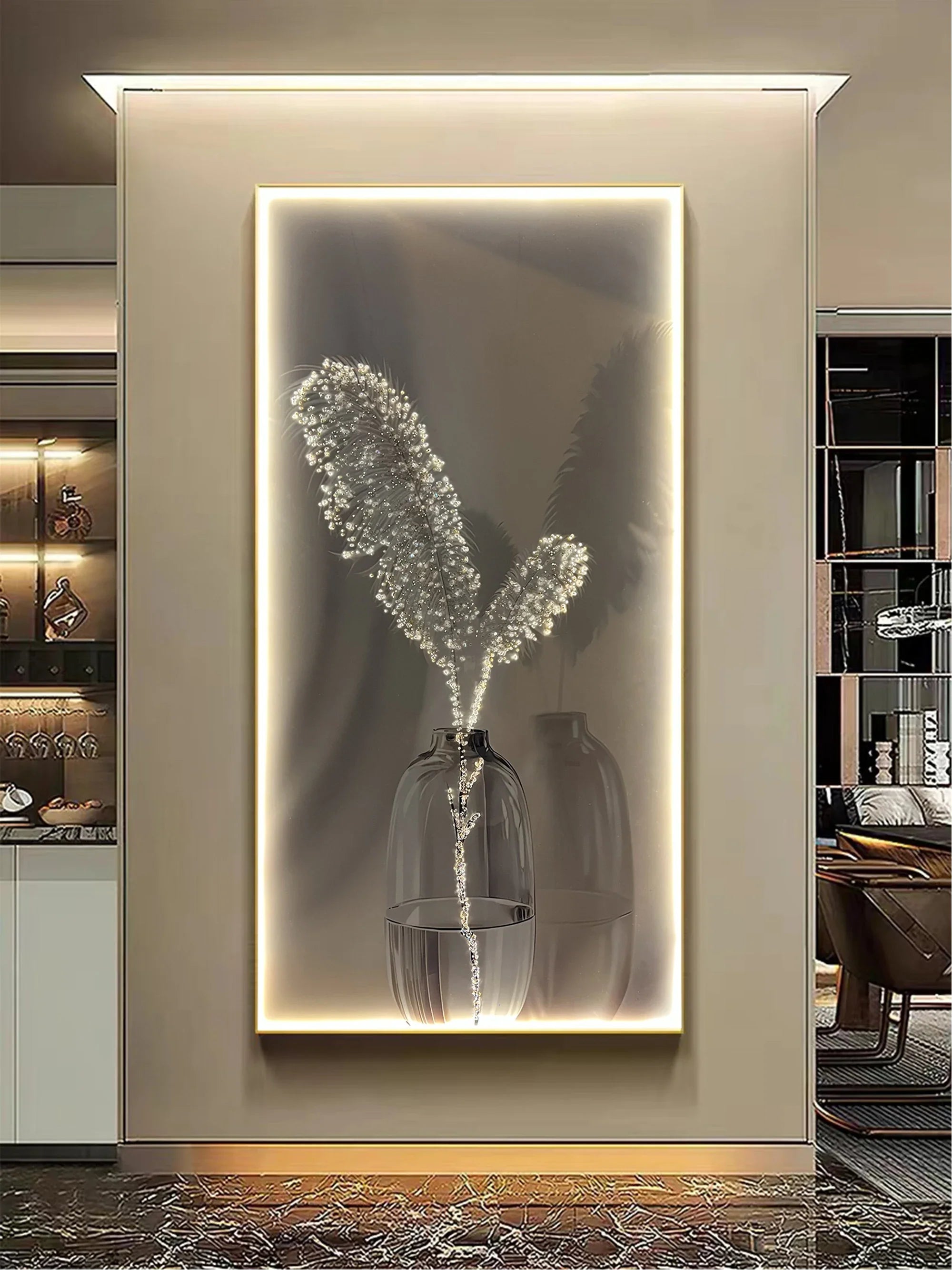 Afralia™ Feather LED Wall Lamp for Modern Creative Decor