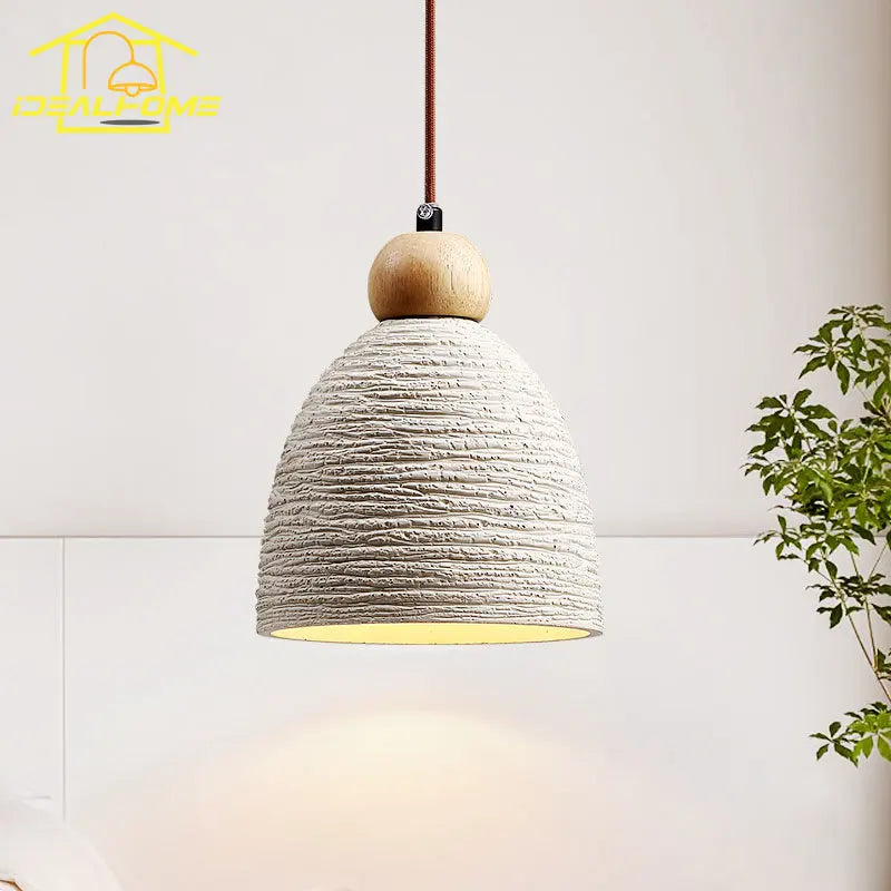 Afralia™ Concrete Cement Pendant Lights LED E27 Industrial Art Decor Zen Décor