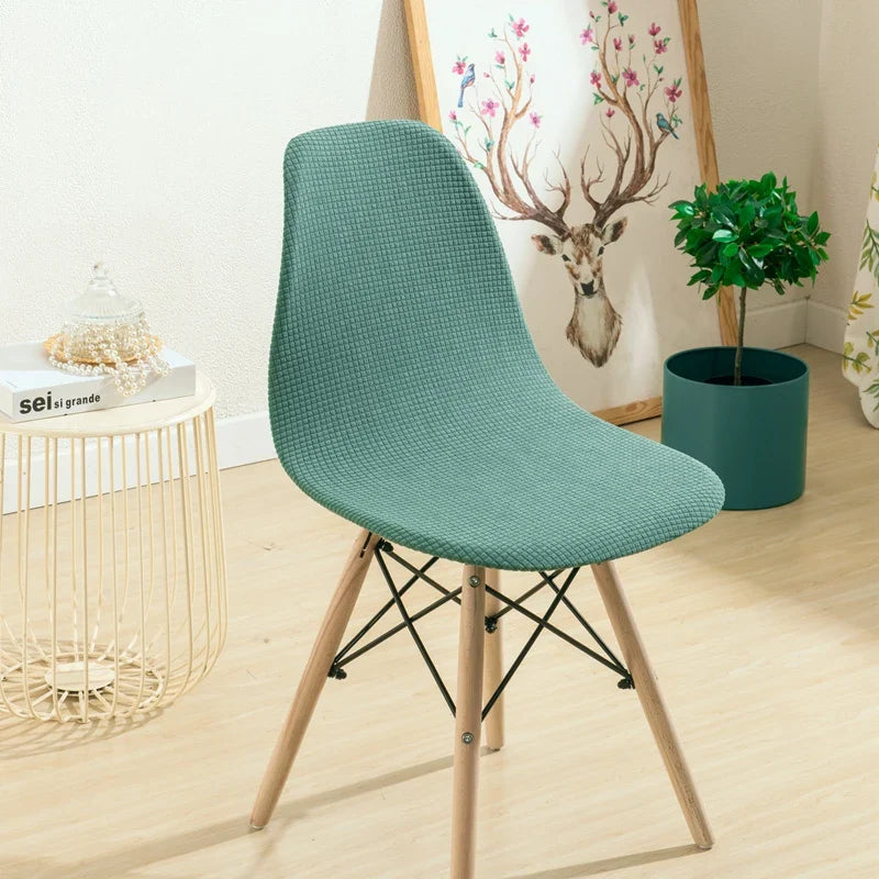 Afralia™ Waterproof Eames Chair Cover - Stretch Solid Color Seat Case, Removable Office Protector