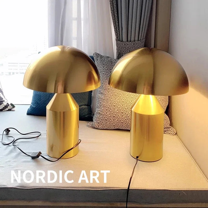 Afralia™ Mushroom LED Table Lamp - Nordic Modern Minimalist Design for Living Room Bedroom Reading