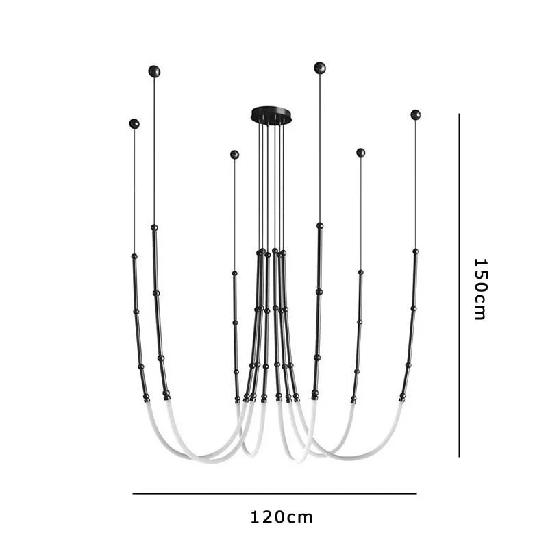 Afralia™ LED Chandelier: Modern Minimalist Design for Luxury Home Decor
