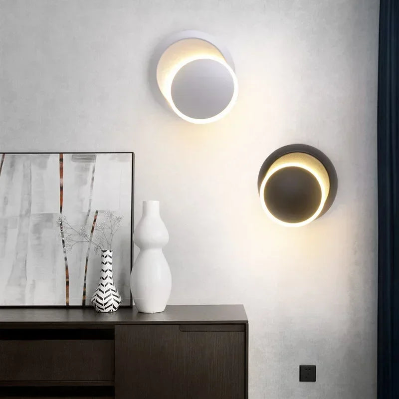 Afralia™ Nordic Rotatable LED Wall Lamp for Modern Living Spaces