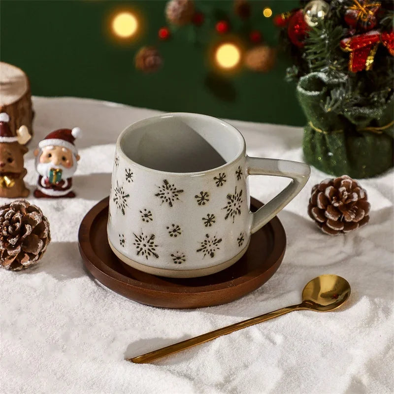 Afralia™ Retro Ceramic Elk Mug with Heat-Resistant Handle for Home & Office