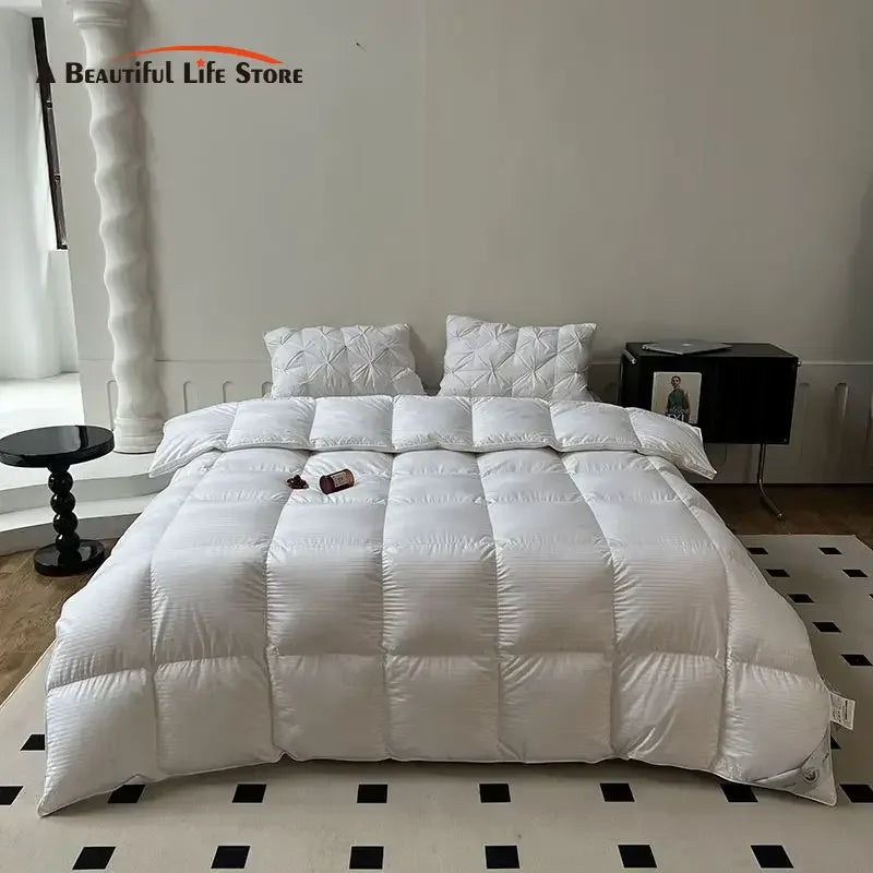 Afralia™ Luxe Goose Down Winter Duvet | Queen King Size Comforter Quilt Core