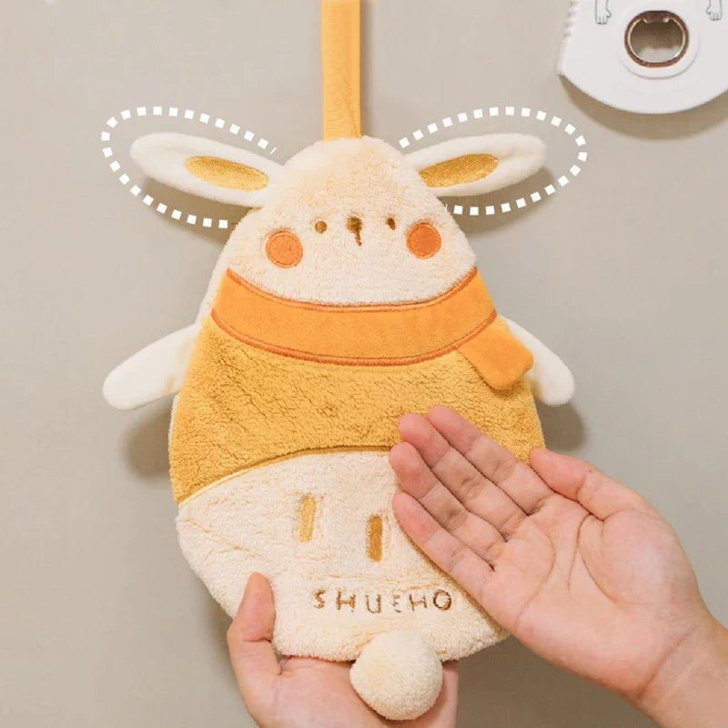 Afralia™ Cartoon Sloth Hand Towels: Soft, Absorbent, Quick Drying & Hanging Design for Kids