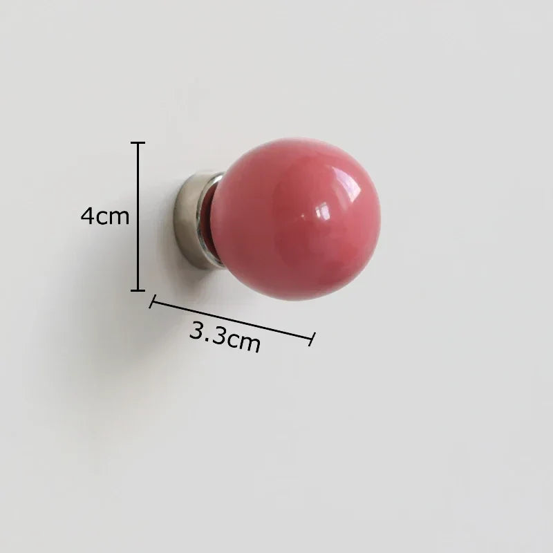 Afralia™ Ceramic Circular Wall Hooks – Magnetic Storage Holder & Decorative Rack