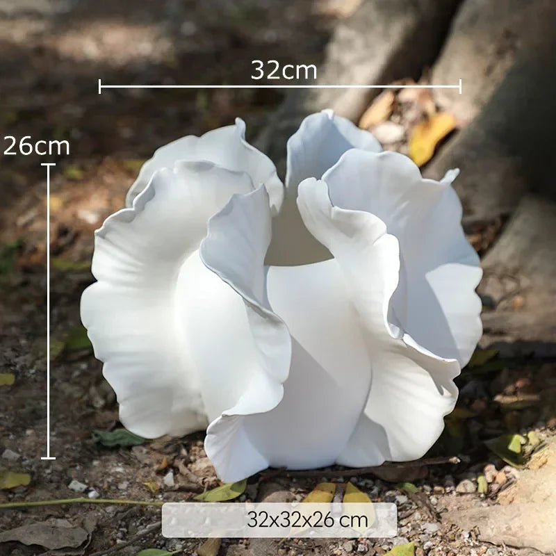 Afralia™ Colorful Wings Ceramic Vase Desk Decoration with Artificial Flowers