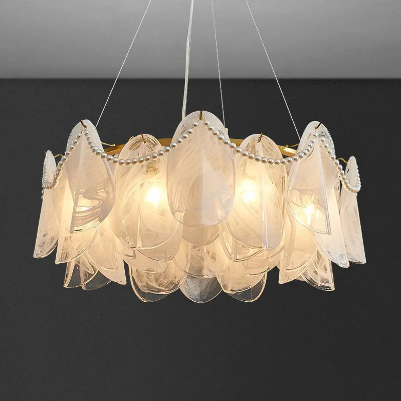 Afralia™ Glass Chandelier Pendant Lights for Luxury Home Decor