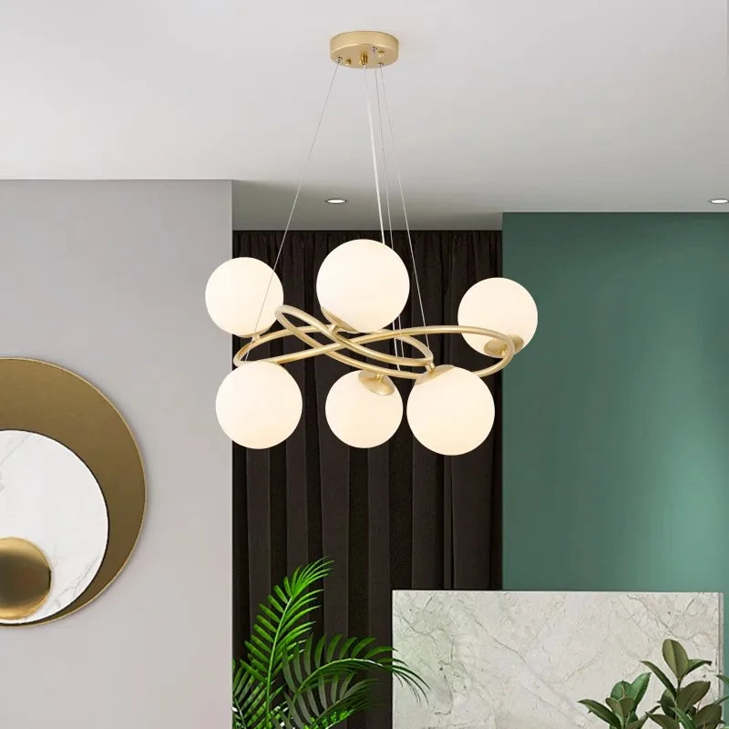 Afralia™ Modern LED Pendant Light Chandeliers for Living Room Dining Room Indoor Lighting
