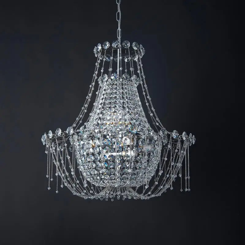 Afralia™ Postmodern Crystal Chandelier for Luxurious Living Room, Restaurant, Bedroom, and Hotel Lighting
