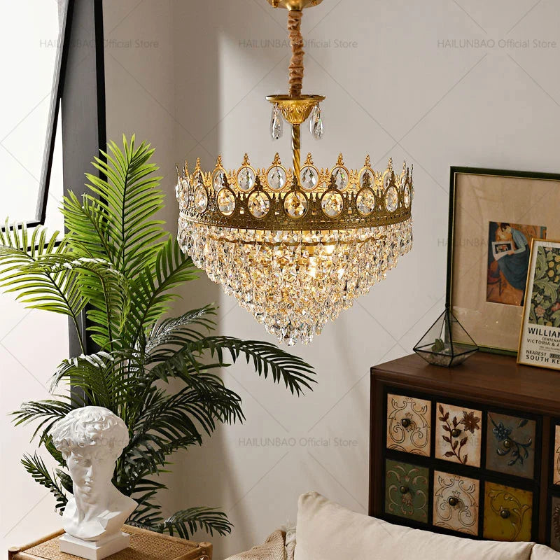 Afralia™ Crystal Chandelier: Modern Luxury Lighting for Dining, Bedroom, and Living Room