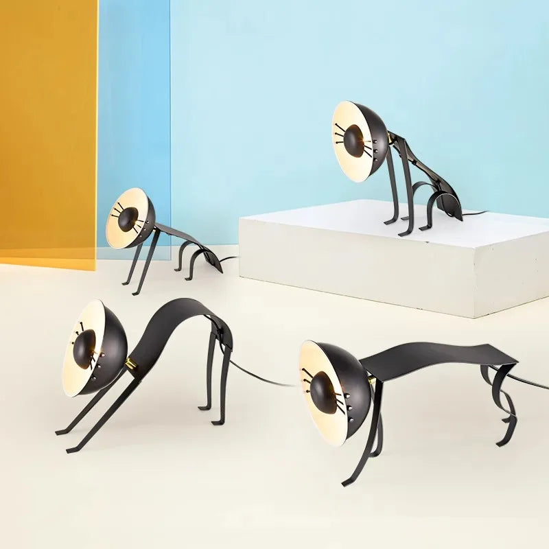 Afralia™ Nordic Iron Cat Table Lamp LED Living Room Bedroom Home Decor