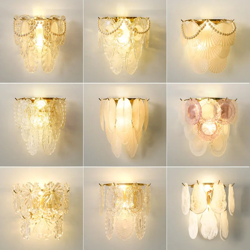 Afralia™ Luxe Crystal Glass Wall Lamp for Aisle, Living Room, Bedroom & Corridor Lighting