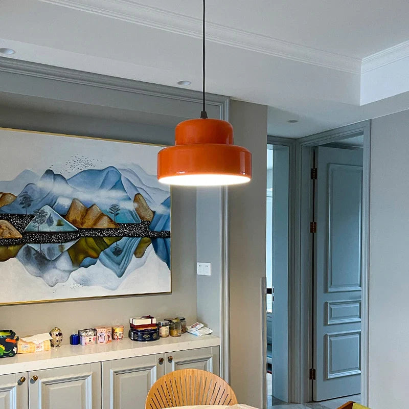 Nordic Orange Pendant Light by Afralia™: Minimalist Medieval Decor for Bedroom & Dining Room