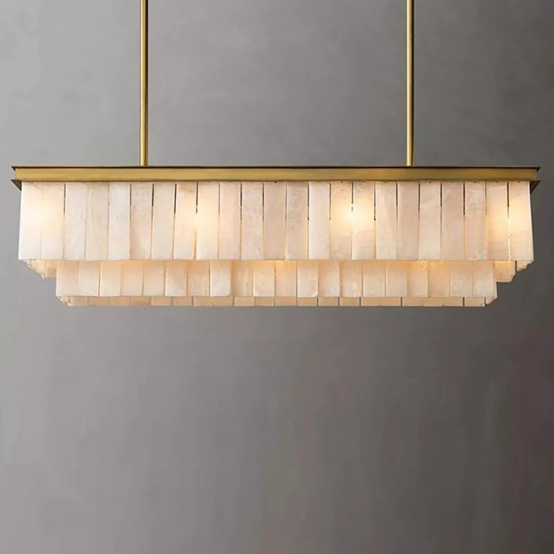 Afralia™ Elegant Bronze Lucite Chandelier for Dining Room Ceiling Decor