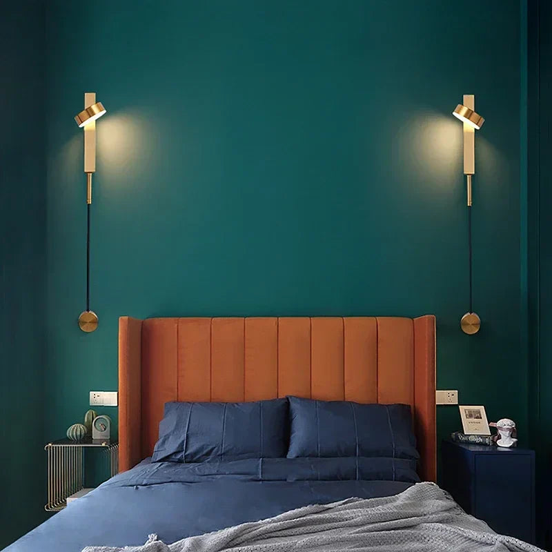 Afralia™ Modern Nordic Wall Sconce Bedside Lamp for Bedroom and Living Room
