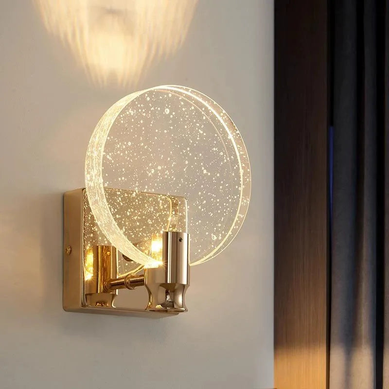 Afralia™ Crystal Bubble Wall Lamp: Modern Luxury Lighting for Bedroom, Living Room, and Aisle