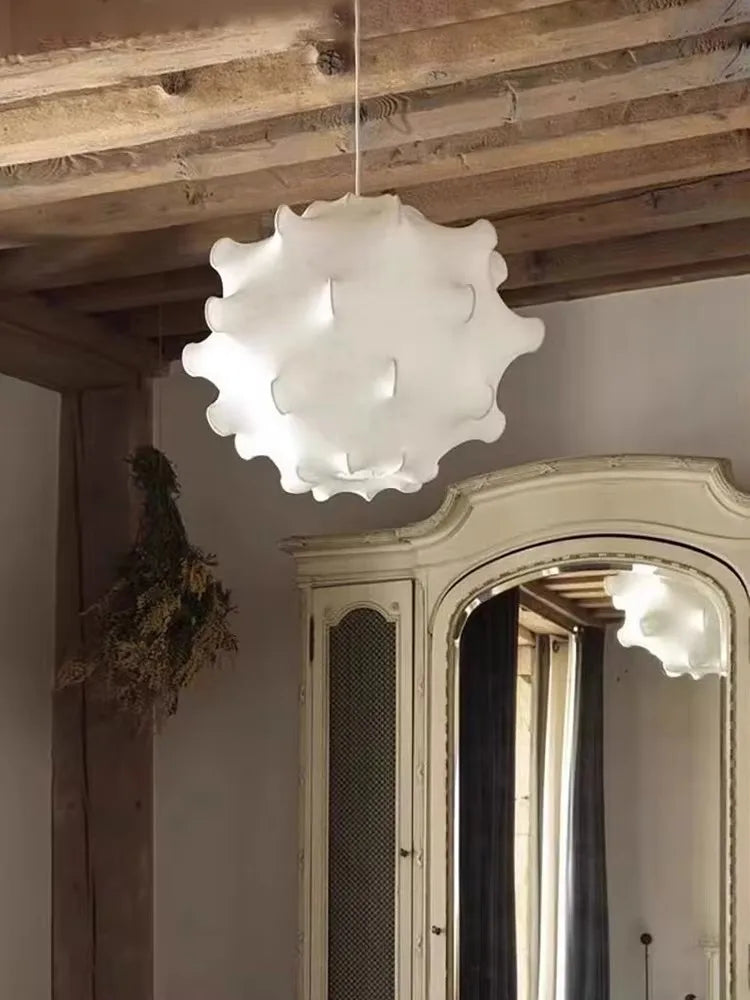 Afralia™ Elegant Silk Pendant Lamp for Home and Hospitality Lighting