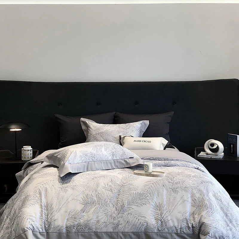 Afralia™ Egyptian Cotton Bedding Sets: Queen King Ru Sizes - Luxe Bed Linens