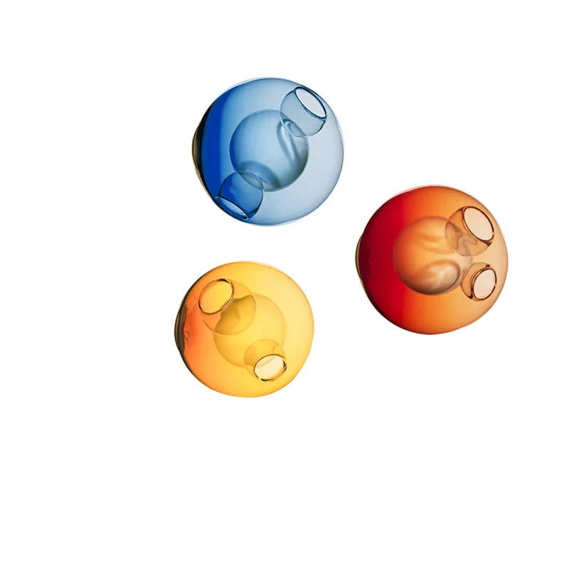 Afralia™ Glass Wall Sconce LED Light Fixture for Living Room & Aisle Decor