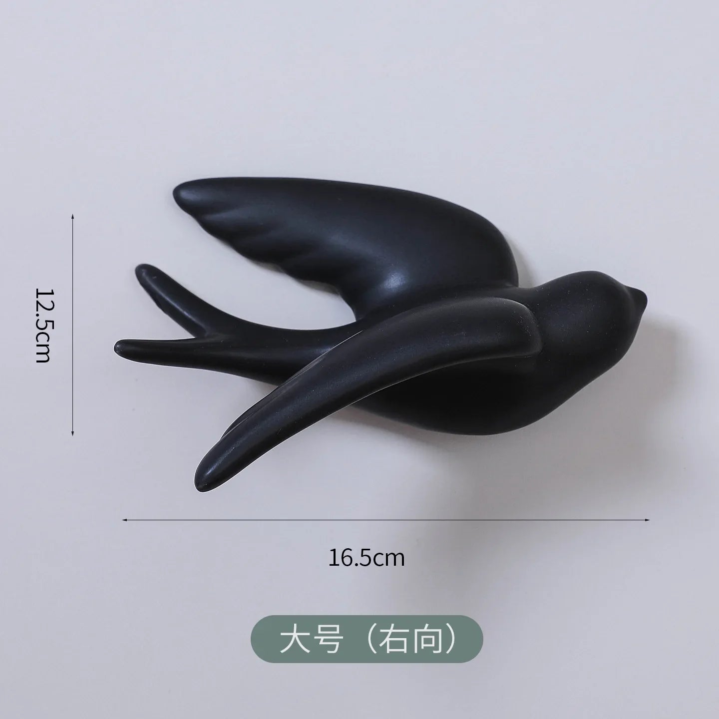 Afralia™ Swallow Ceramic Wall Decor Handicrafts: Stylish 3D Bird Background Room Accessories